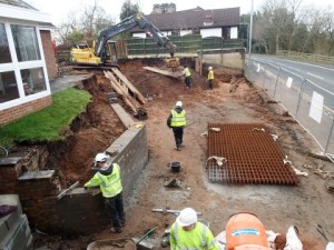 Lancashire builders on-site at Walton Le Dale